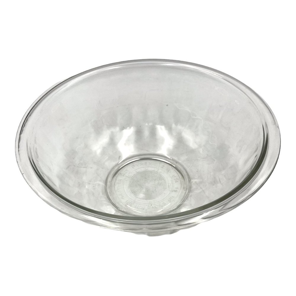 Vintage PYREX Large 10" Clear Nesting Mixing Bowl #325 ~ 2.5 Liter Made in USA - Picture 2 of 7